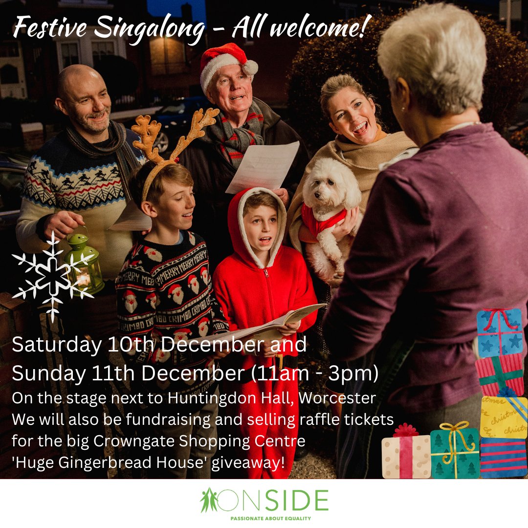 OnsideAdvocacy's tweet photo. You don't have to be Bing Crosby or Michael Buble you just need to have some festive spirit! To sing or not to sing, the choice is yours, we would just love to see you there, please spread the word!
🎅
#onsideadvocacy #crowngate
@CrownGateWorc https://t.co/oNHIJgrSLK