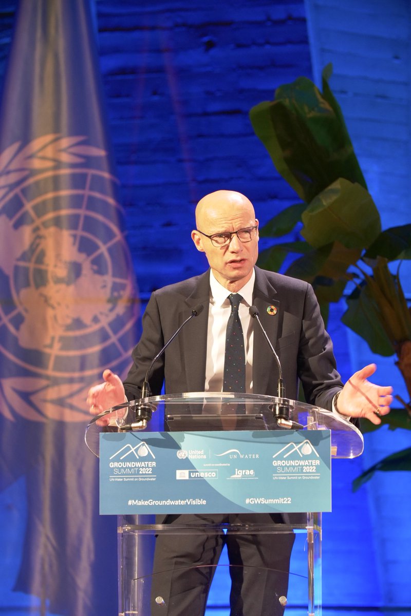 unescoWATER's tweet photo. The @UN_Water Summit on Groundwater has officially started.

Take a peak at the key moments of the opening ceremony.👇

Read more about the summit: https://t.co/6S3qtNDlc7 https://t.co/whEeoz3gVZ