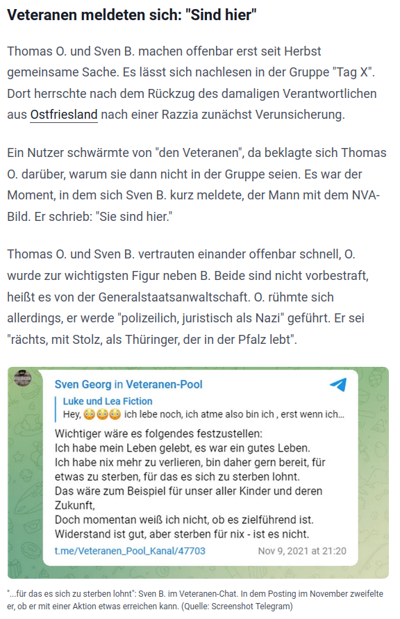 AfaNord's tweet photo. #Antifa-Recherche führte im April ´22 vom #VereintePatrioten-Netzwerk zum #VeteranenPool, eine Gruppe Ex-#Soldaten mit Verbindungen zum Verdächtigten Admin Sven B. &amp; Kontaktpersonen aus #Ostholstein &amp; #Heide in #SchleswigHolstein.

https://t.co/emYRJwidqW

#NoNazis #RechterTerror https://t.co/ANOeeIK0dg