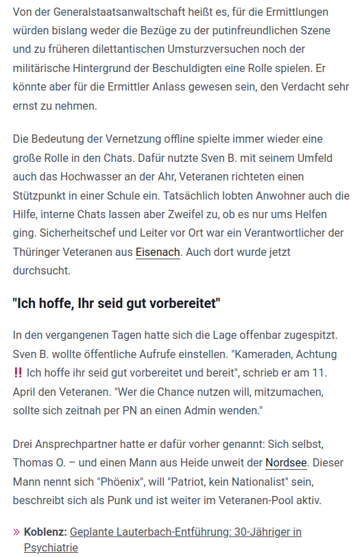 AfaNord's tweet photo. #Antifa-Recherche führte im April ´22 vom #VereintePatrioten-Netzwerk zum #VeteranenPool, eine Gruppe Ex-#Soldaten mit Verbindungen zum Verdächtigten Admin Sven B. &amp; Kontaktpersonen aus #Ostholstein &amp; #Heide in #SchleswigHolstein.

https://t.co/emYRJwidqW

#NoNazis #RechterTerror https://t.co/ANOeeIK0dg