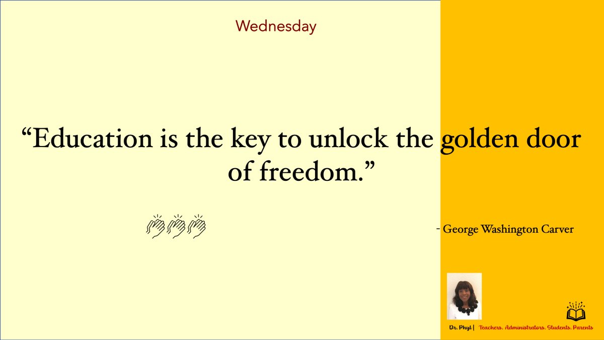Teachers, Parents and Administrators are the keys to success! Have a wonderful Wednesday! #TeachersAreHeroes
