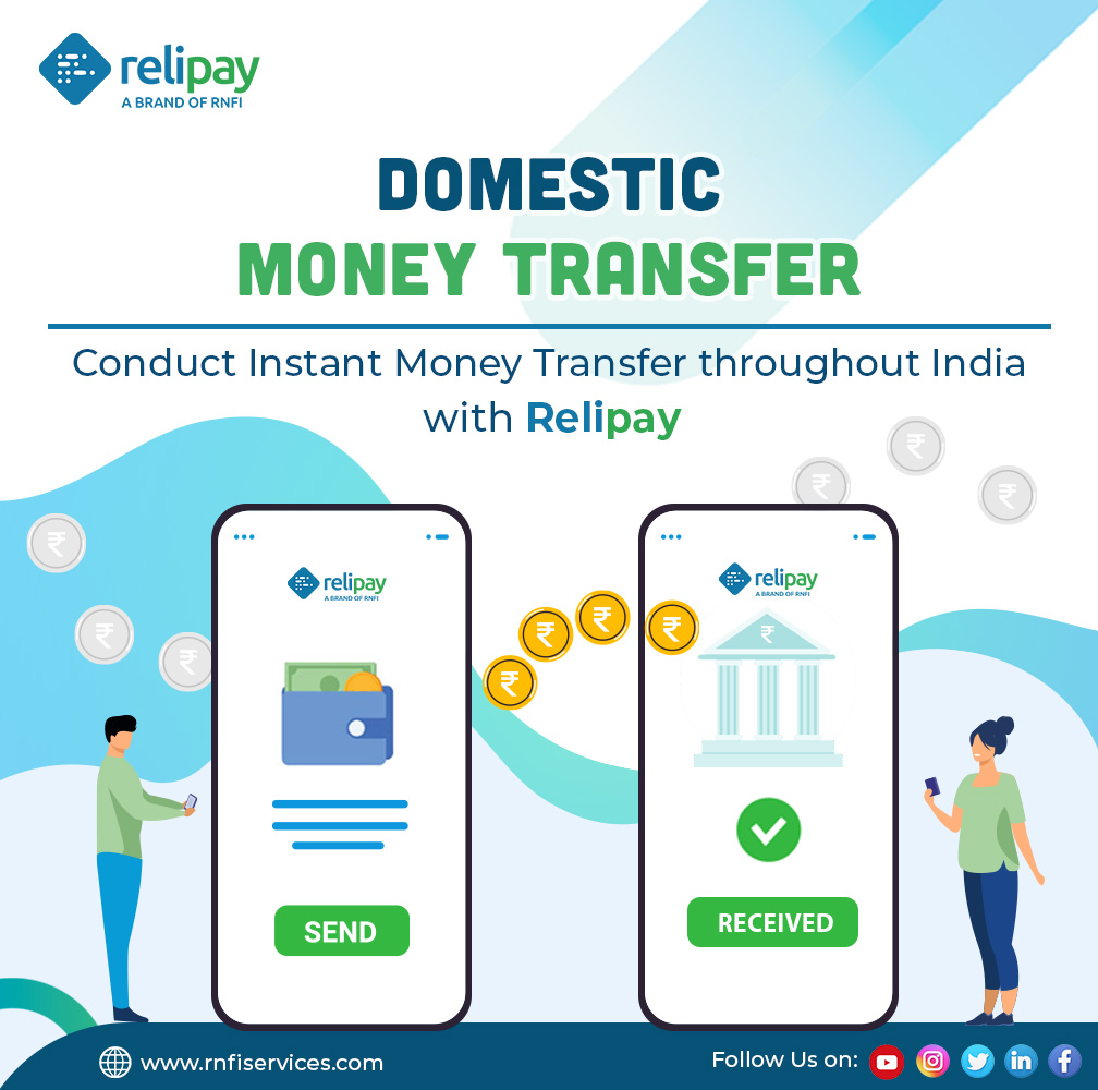 𝐑𝐞𝐥𝐢𝐩𝐚𝐲 has made 𝐦𝐨𝐧𝐞𝐲 𝐭𝐫𝐚𝐧𝐬𝐟𝐞𝐫𝐬 even easier. Now you can instantly send money 𝐚𝐥𝐥 𝐨𝐯𝐞𝐫 𝐈𝐧𝐝𝐢𝐚 without even going to a bank.

#RuralFintech #DMT #MoneyTransfer  #DomesticMoneyTransfer #SeamlessTransactions #ServingIndia  #EarnMore  #rnfiservices