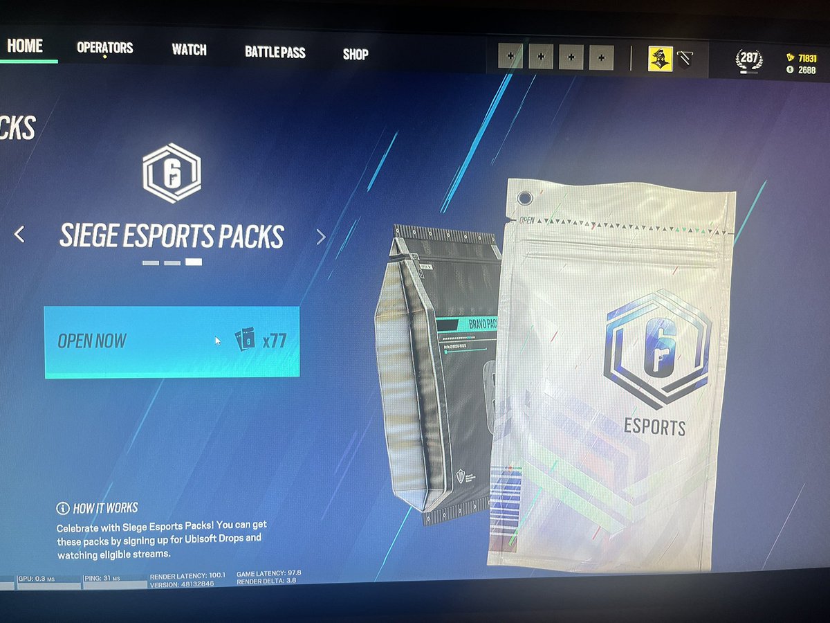 Midknight_GG's tweet photo. Merged my Accounts for Cross Progression. That’s alot of packs. https://t.co/e8LMKjh6Ie