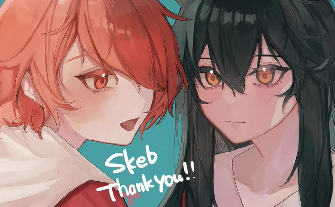 Skebでテキエクちゃん描かせて頂きましたありがとうございました! 
