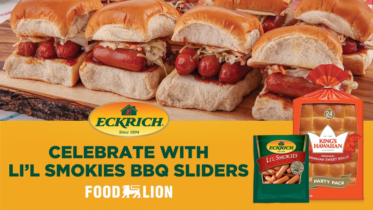 Turn any platter into a party with Eckrich & King’s Hawaiian. Grab great savings now: food-lion.co/3iGAbao