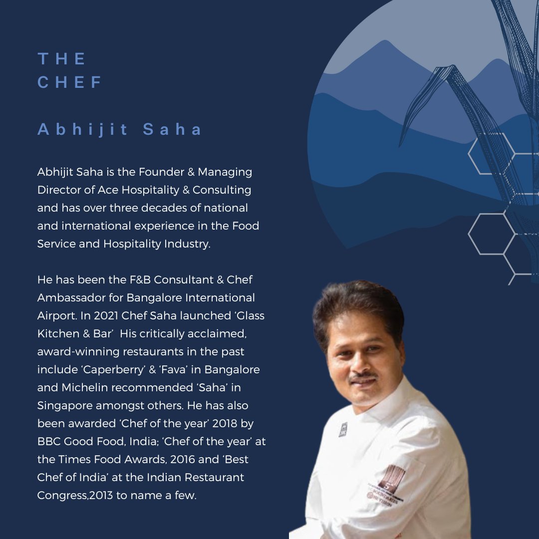 NilgirisTNF's tweet photo. #NilgirisWildFoodFestival22 is excited to announce #chefs &amp; guests #speakers lineup. 

Meet Abhijit Saha
He will be creating menus featuring global cuisine using #indigenous #Nilgiris ingredients &amp; #localproduce at LaCafe

Tickets:
https://t.co/yAFbB97INk 
https://t.co/33STseBRgg https://t.co/WyFuKWq8nb