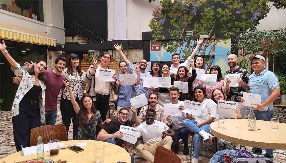 soziableES's tweet image. 🖥️#Powercoders formará en programación a un total de 22 personas #refugiadas y en riesgo de #exclusión.
🔵En la primera edición de esta iniciativa impulsada por @ImpactHubMAD se logró que el 70% de los participantes accediesen al mercado laboral.
soziable.es/powercoders-pr…