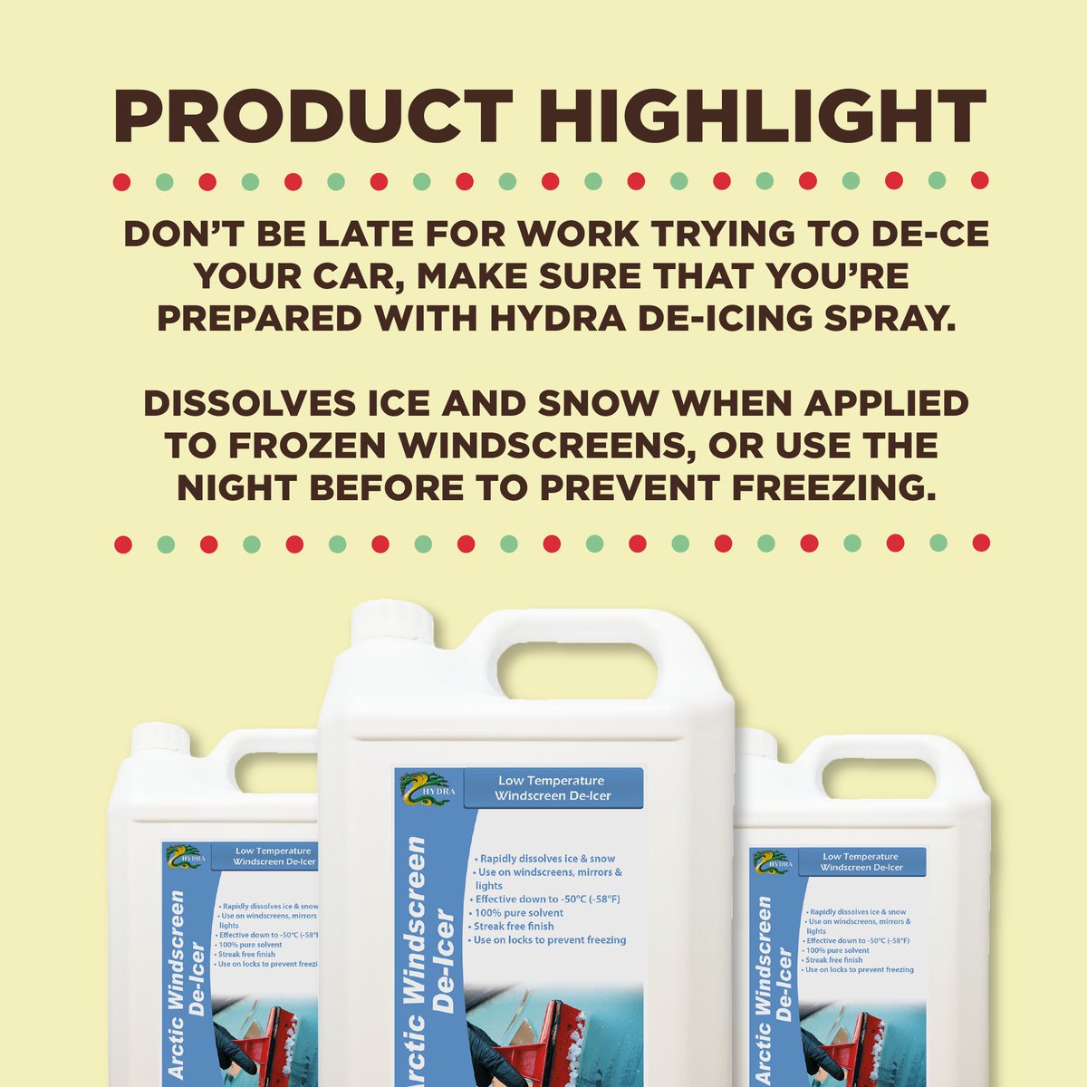 HydraIntLtd's tweet photo. Day 6 of the Hydra Advent calendar! Enjoy a product highlight on Windscreen De-Icer and a Christmas themed wordsearch!
Merry Christmas!

#Christmas #Advent #Puzzles https://t.co/7vErLD3w96