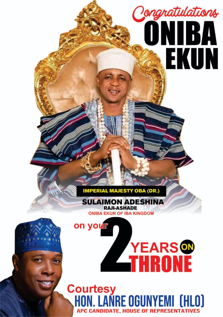 SeunSeunSunday1's tweet photo. Congratulations on 2 Years on Throne Oniba Ekun of Iba Kingdom 🙌🏽 https://t.co/NN0jFTXNcB