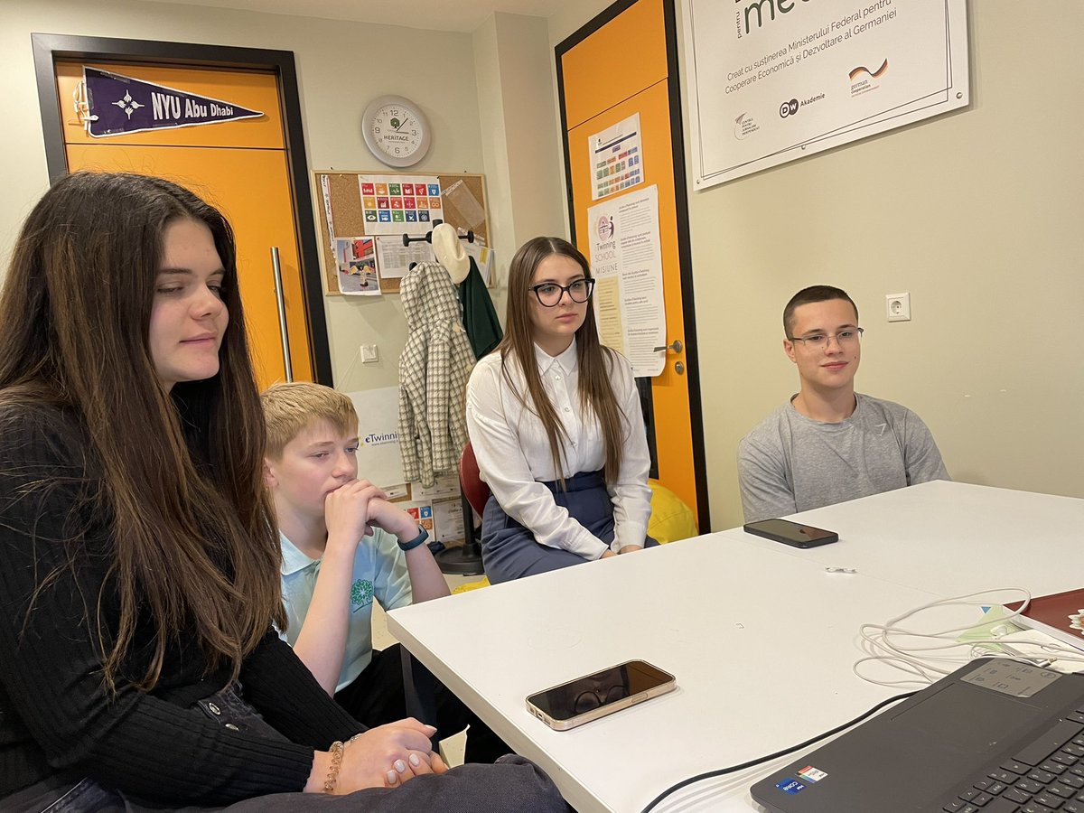 his_global's tweet photo. Great student empowerment in the #BlackSeaSchools group today, as we met to discuss with sts how they are going to write the BSS Newsletter “The Sea that Connects Us”. Looking forward to our next meeting! #BSS @cipriantiplea @HIS_Moldova @SC_HISmoldova #MediaCommittee @COBISorg https://t.co/S8iSqPS2im