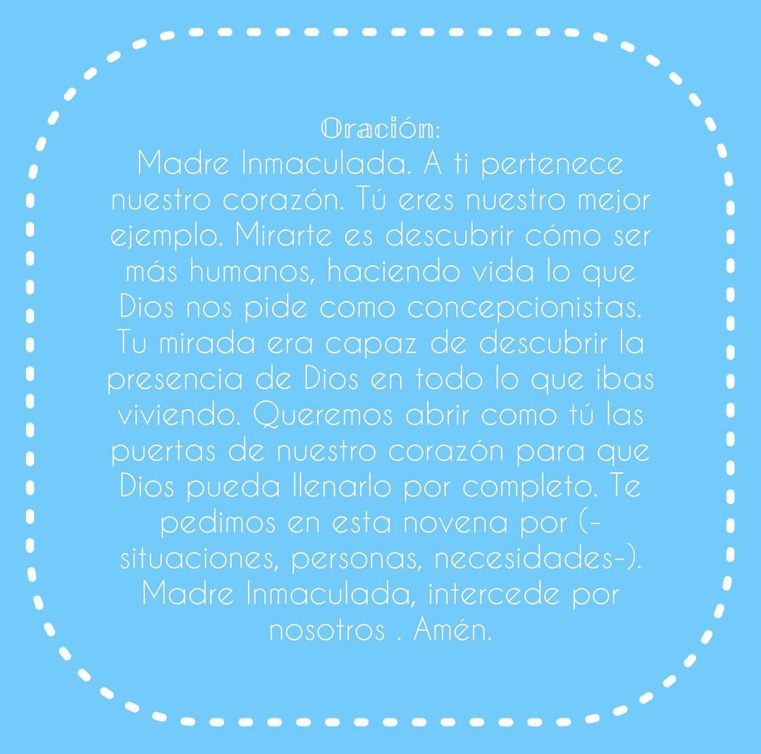 _lainmaculada's tweet photo. ᑎOᐯEᑎᗩ ᗪE ᒪᗩ Iᑎᗰᗩᑕᑌᒪᗩᗪᗩ
Hoy vemos en #MariaInmaculada el valor de 𝕒𝕡𝕖𝕣𝕥𝕦𝕣𝕒 𝕒 𝕝𝕒 𝕥𝕣𝕒𝕤𝕔𝕖𝕟𝕕𝕖𝕟𝕔𝕚𝕒 https://t.co/NtSo9QVoT1