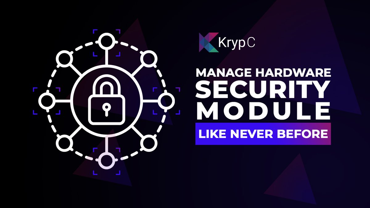 krypctalk's tweet photo. Ensure your Enterprise' HSM (Hardware Security Module) is integrated into overall security infrastructure.
With ready-to-use API, #KrypCoreWeb3 has made #HSM management easier than ever.
Try it 👉🏼 https://t.co/LTDKBFXer2
#blockchain #toolkit #Web3 https://t.co/ZaHZTNpj5b