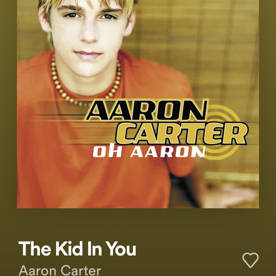 Happy birthday, Aaron Carter    R.I.P.

Thanks for helping us never lose the kid in us 