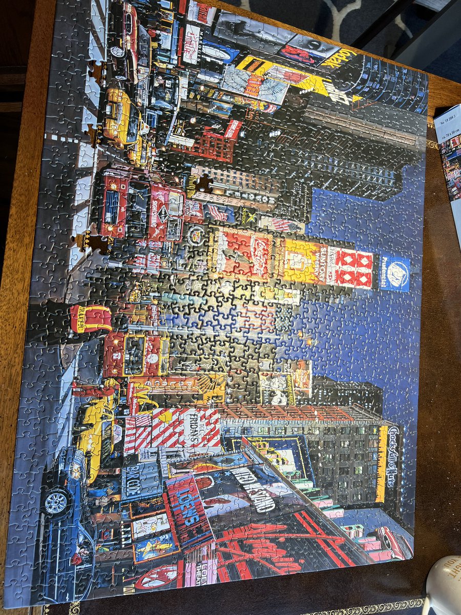 @DailyPicTheme2 Old puzzle pic of time square. #ilovepuzzles #dailypicturetheme