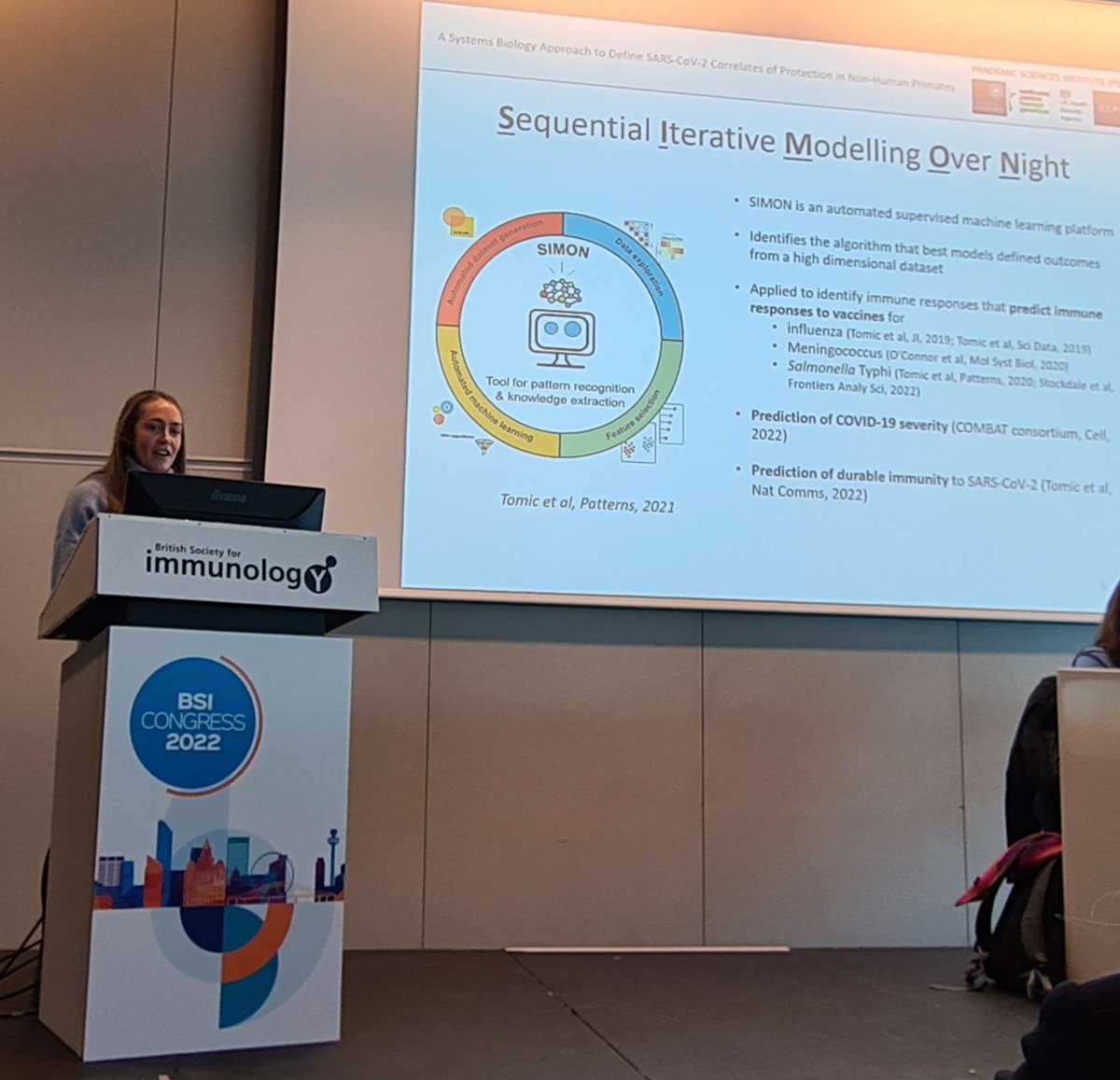 Adriana Tomic (@tomicadriana) on Twitter photo Fantastic talk by <a href="/caolann_b/">Caolann Brady</a> <a href="/Carroll_Lab_Ox/">Carroll Lab</a> #bsi2022, amazing to see her progress from just learning what is #AI #SIMON, all the way to using it to identify #SARSCoV2 correlates of protection!! Just WOW! Bravo Caolann 👏 👏 #systemsImmunology #ML #COVID19 #VaccinesWork Fantastic talk by <a href="/caolann_b/">Caolann Brady</a> <a href="/Carroll_Lab_Ox/">Carroll Lab</a> #bsi2022, amazing to see her progress from just learning what is #AI #SIMON, all the way to using it to identify #SARSCoV2 correlates of protection!! Just WOW! Bravo Caolann 👏 👏 #systemsImmunology #ML #COVID19 #VaccinesWork