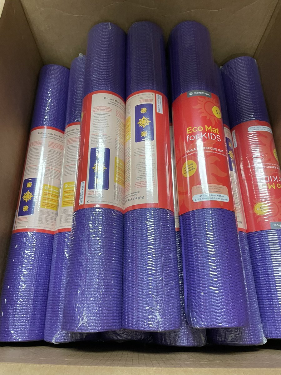 Christmas came early! My brand new class set of yoga mats! 🧘🏻‍♀️ 🎄