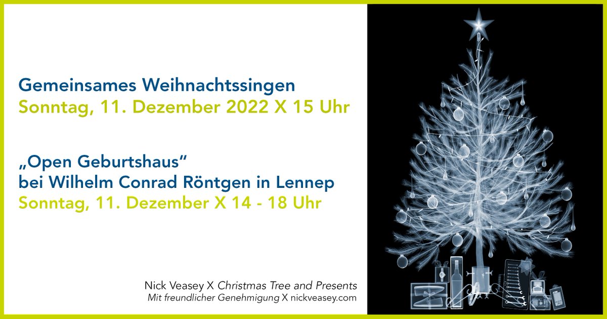 Bitte vormerken: Am Sonntag, 11.12.2022, findet am #Geburtshaus von Wilhelm Conrad #Röntgen in #Remscheid-Lennep ab 15.00 Uhr ein Weihnachtssingen statt. Dazu gibt es Gebäck &amp; Glühwein. Seien Sie dabei! Hier finden Sie weitere Informationen: drg.de/de-DE/10342/we… #Weihnachten