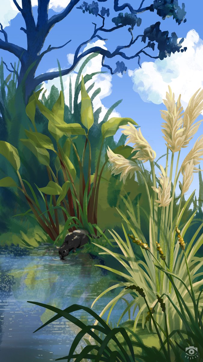 pixelref's tweet photo. An exemple of artwork created with the new kitbash 2D Waterside Plants Cutout in no time ! 
Enjoy 20% OFF on it until Dec 16, 2022 https://t.co/dJKby1HRPT https://t.co/poD2BQvh3u