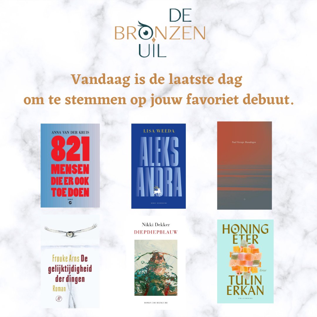 Terwijl de stadslezersjury's van Antwerpen, Brugge, Gent en Leuven Leest nog druk bezig zijn met hun favorieten te selecteren voor de Lezersprijs, blijft het regulier stemformulier geopend tot 24u vannacht. 

Formulier: docs.google.com/forms/d/e/1FAI…