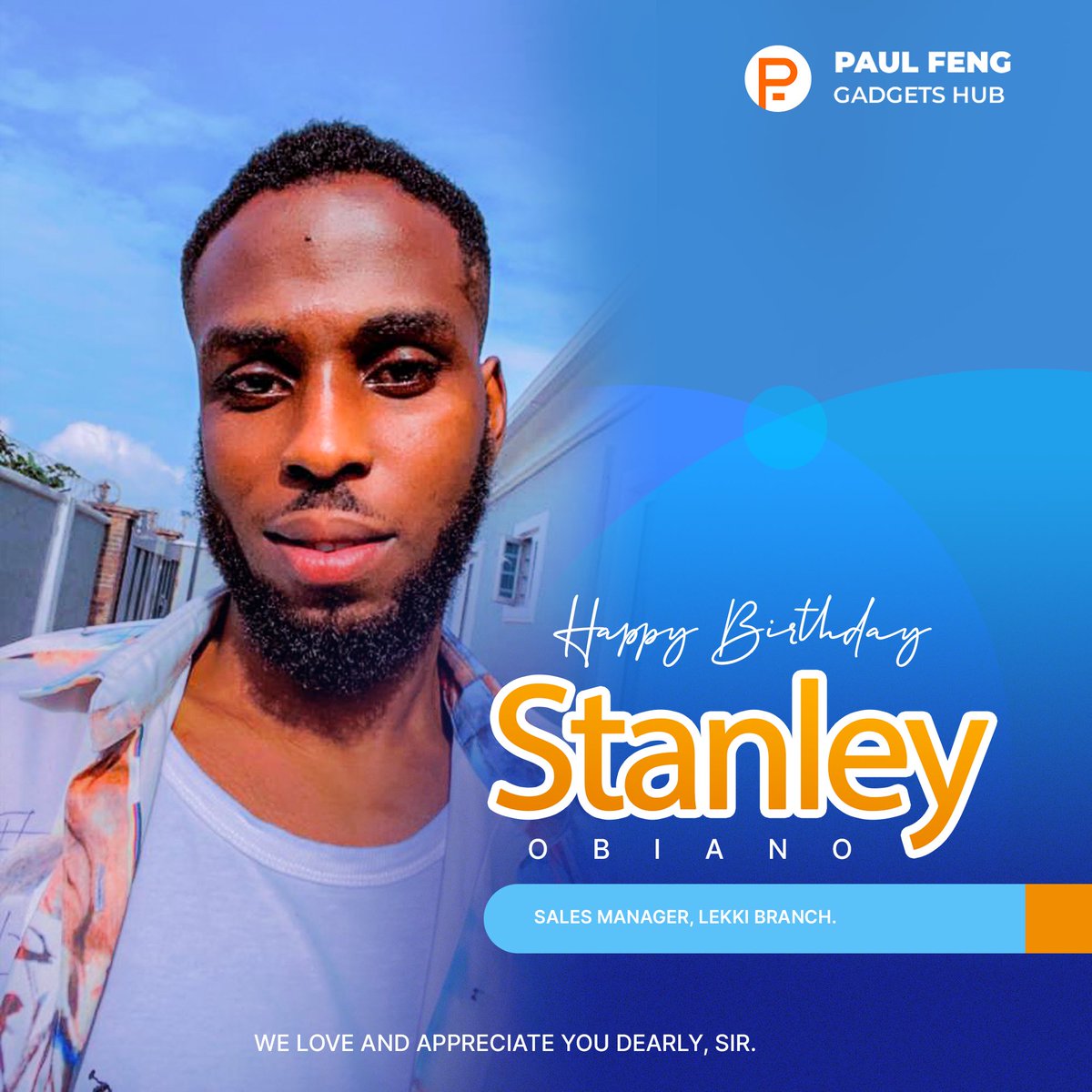 Dear Stanley, 

The entire staff of Paul Feng celebrates with you, today. You have been an amazing manager and we wish you a prosperous new year. 🎉