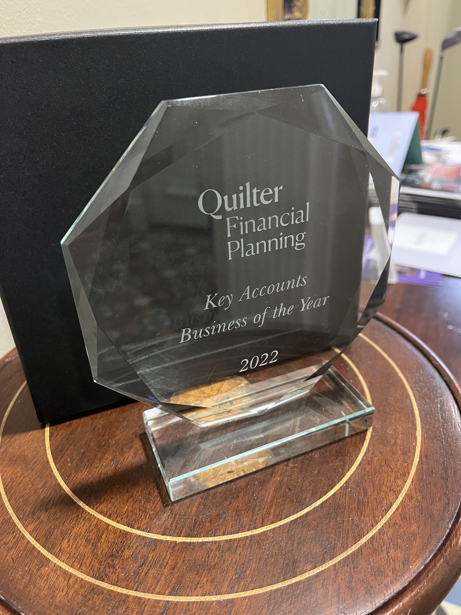 DigbyAssociates's tweet image. Fantastic News….

We are incredibly proud to have received the prestigious Quilter Key Accounts Business of the year award.