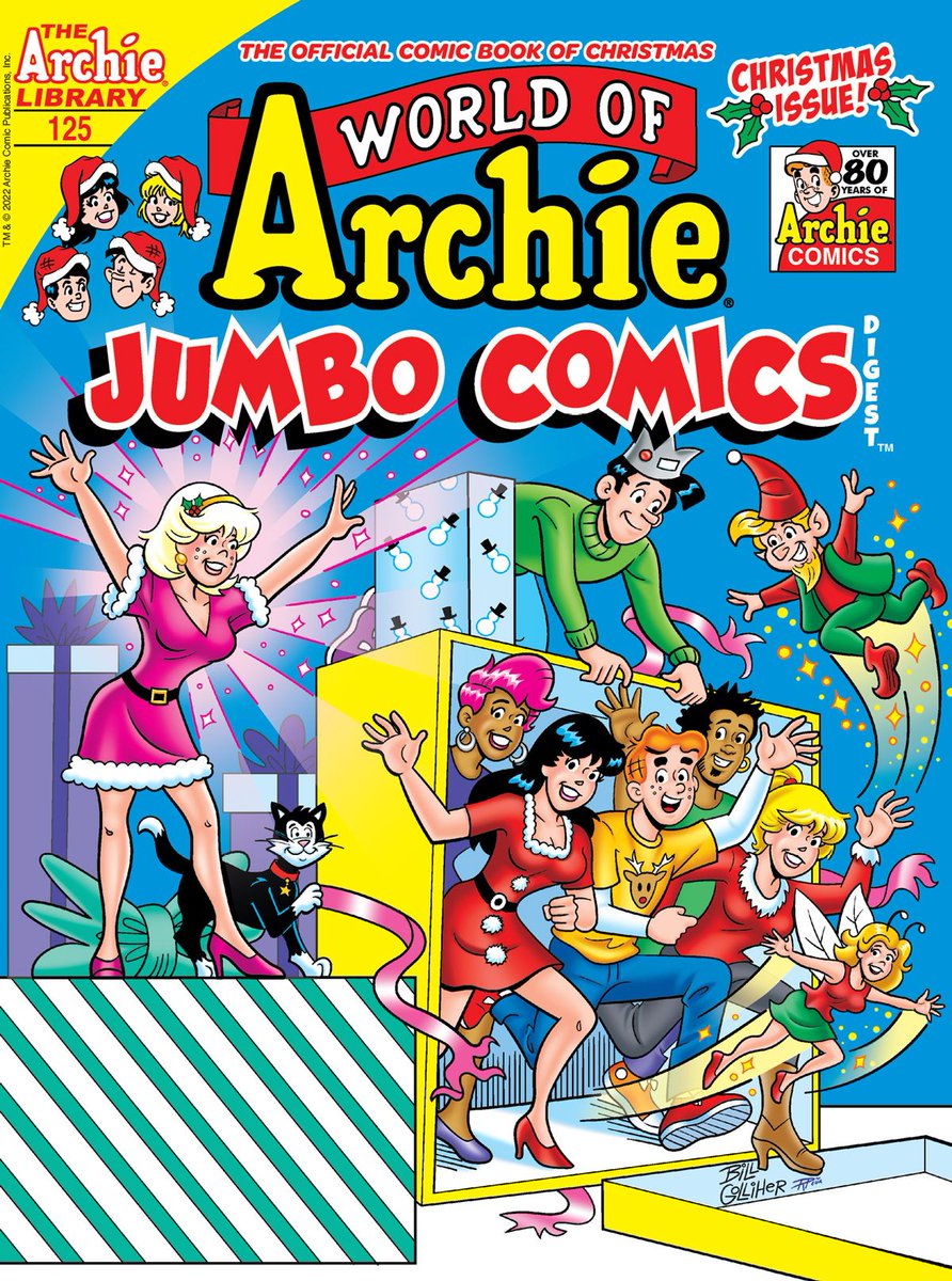 ArchieComics's tweet photo. World of Archie Jumbo Comics Digest 125 is out now, highlighted by brand new stories featuring the classic superheroes #CaptainFlag and #Inferno! https://t.co/zBiSQMYATG @IanFlynnBKC https://t.co/uDxRqY7elf