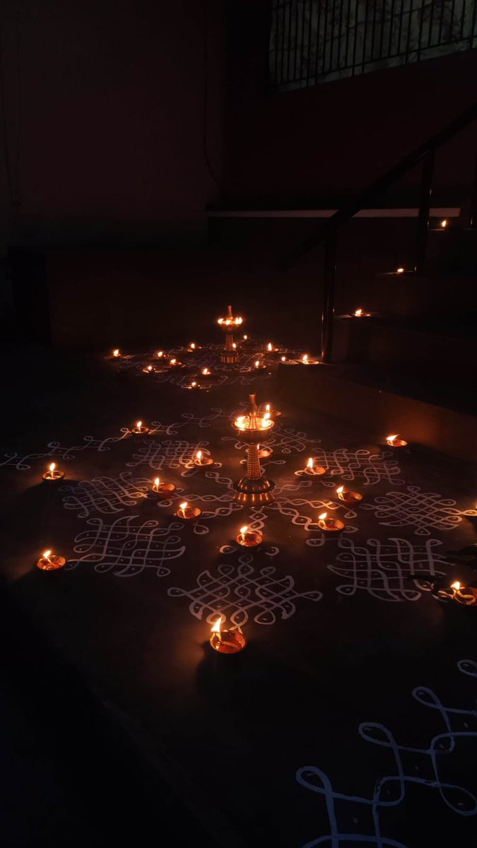 Devahoothi's tweet photo. Karthikai deepam celebrations went amazing. 😁 https://t.co/yt3UgdE7hg