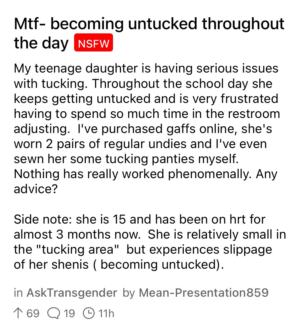 Reddit Lies on X: 15 year old on Hormone Therapy Is this Munchausen by  Proxy? Bonus points: “shenis”  / X