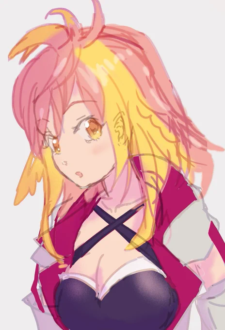 スマホ指描き二日目ちょっと上手くなってきた 