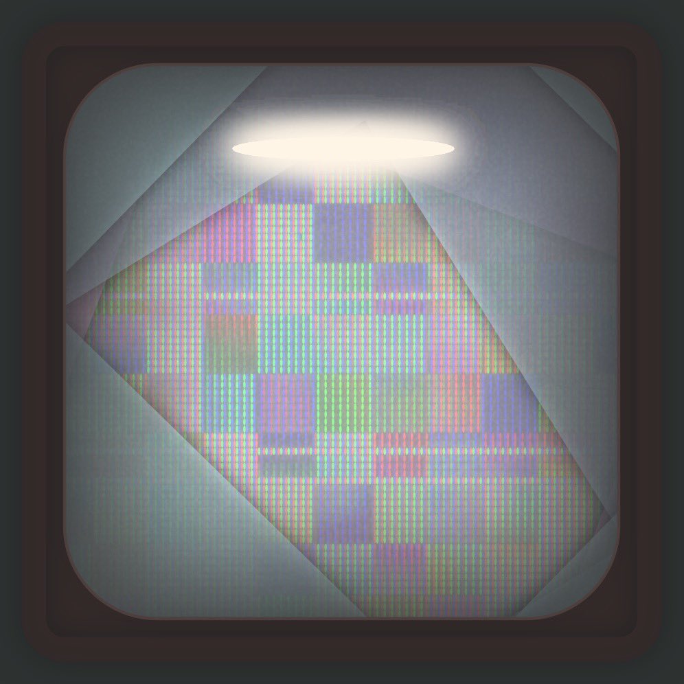 p5jsでテレビを作っています📺
RGBで色を表現して、敷き詰めて、ドット抜けをつけてノイズも入れて..ってしてたら処理がバカほど重たくなりました😇

拡大するとRGBのドットを見ることができます！3色と明度で全ての色を表現できるのって不思議🙂

また近々fxhashにてミントします！😆
#fxhash #tezos