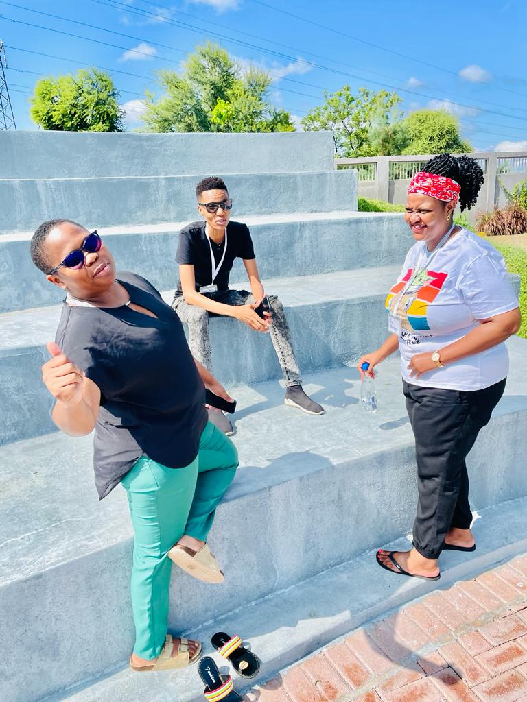 ginssogie's tweet photo. The GIN RDP Team dropped in on the last day of the Hearts Set on Pilgrimage Lite retreat with our partner LEGABIBO, lead by Seipone and her team of facilitators!
To enquire about the program in Botswana, reach out to Seipone seipone@legabibo.org.bw
#GINatWork #CollabIsFab #HSoP https://t.co/VGb7505DPe
