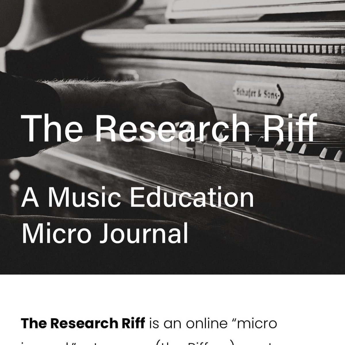 TheResearchRiff's tweet photo. Vol. 2 Issue 3 digs deep into #trending research on SEL and life-long learning in music ed. 🎶 On the go? 🚙🚌🚊 Make sure to check out last month’s podcast featuring Dr. @brianpshaw! Dr. Shaw breaks his recent article on concert grades and gives music educators a call to action! https://t.co/UsHndsdgWL