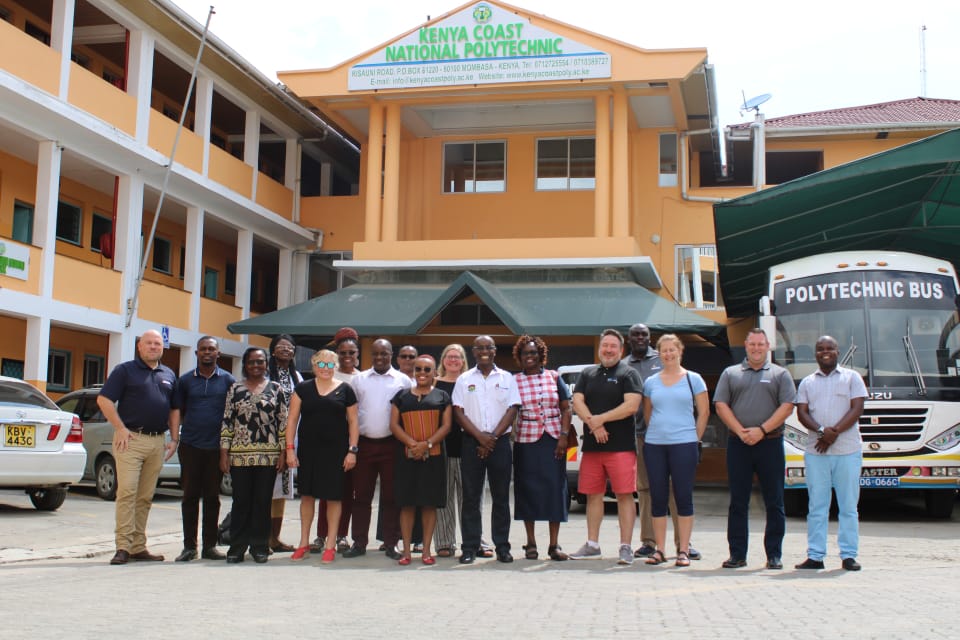CICan_Kenya's tweet image. Ongoing capacity-building training for trainers in the Hospitality &amp;amp; Tourism department at @kenyacoastnpoly, facilitated by @NSCCNews faculty members. In attendance also are KCNP’s three mentee institutions, Ukunda VTC, Kisauni VTC &amp;amp; Ahmed Shahame Mwindani TTI.
#YoungAfricaWorks