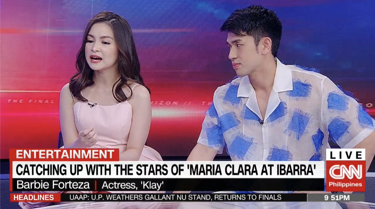 <a href="/RicoHizon/">Rico Hizon</a> Barbie Forteza on what she likes about her character in Maria Clara and Ibarra: Siguro yung paninindigan niya, lalo na yung women empowerment doon sa panahon na wala pang paniniwala ang mga kalalakihan sa mga kababaihan.