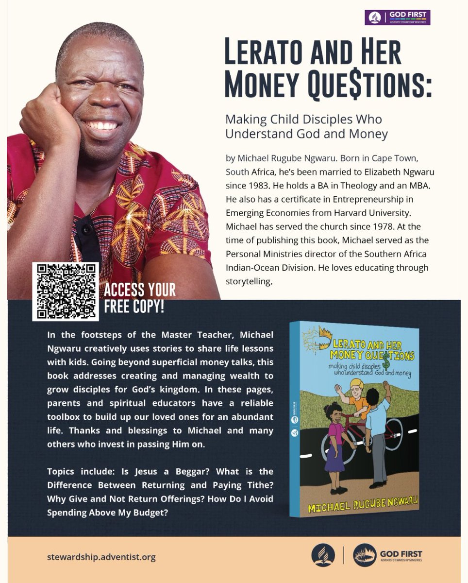 Dynamicstewards's tweet photo. Helping children to embrace the concept of creating and managing wealth for God’s kingdom through storytelling, is Michael Rugube Ngwaru's objective.
Download your free copy here: https://t.co/IcLtx5bm3p
#GodFirst #DynamicStewards #StewardshipMinistries #ChildrenStories https://t.co/atqVIgWsza
