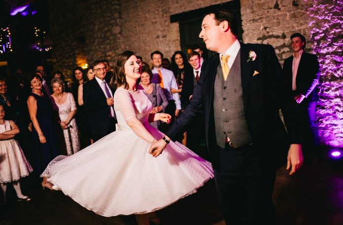 CutEdgeBrides's tweet photo. Maddy  chose a stunning Polka Dot Vintage 1950s Inspired Tea Length Short Wedding Dress with Short Sleeves. The wedding dress had a fantastic retro feel.

Book to come and see the range of wedding dresses https://t.co/DkcdhOoG6r https://t.co/R52ZszhEj0