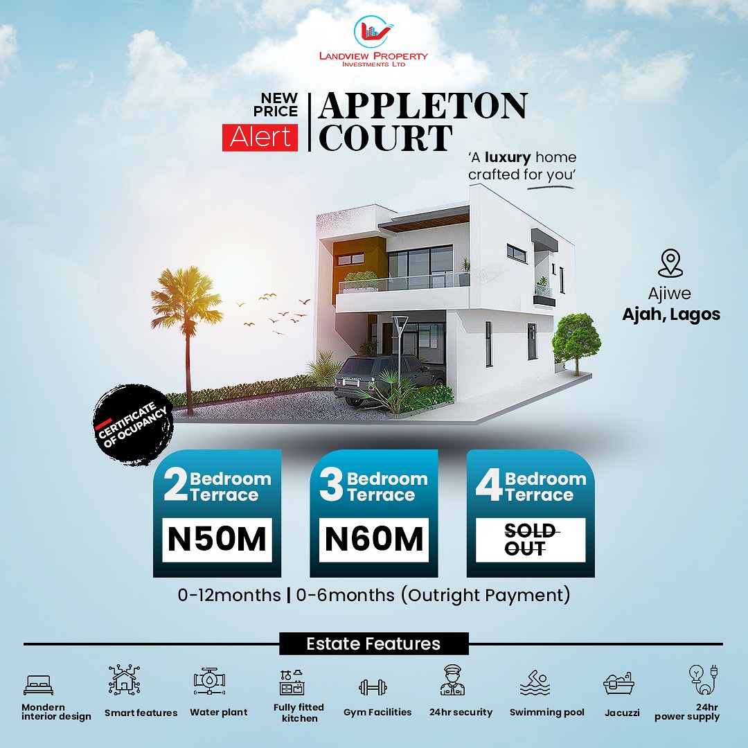 AbnRealtors's tweet photo. Appleton Court 4bedroom semi-detached duplexes are sold out! 😊

Thank you to all our amazing realtors who have seen the value of Appleton Court and marketed it to their clients. https://t.co/caQmKkRTQF