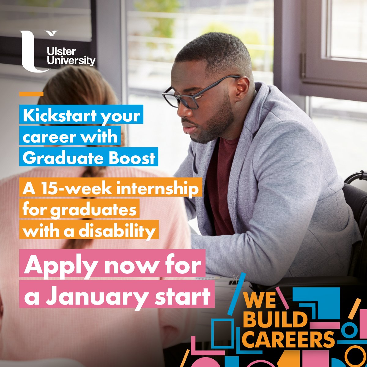 Ulster University Employability & Graduate Futures (@gradfuturesuu) on Twitter photo Are you a recent graduate or do you know a graduate with a disability? <a href="/UlsterUni/">Ulster University</a> could help you level up your career prospects through our Graduate Boost Programme, we are partnering with amazing employers, <a href="/disabilityni/">Disability Action</a> & <a href="/SpecialistsNI/">Specialisterne NI</a>
APPLY NOW 👉 ulster.ac.uk/graduateboost Are you a recent graduate or do you know a graduate with a disability? <a href="/UlsterUni/">Ulster University</a> could help you level up your career prospects through our Graduate Boost Programme, we are partnering with amazing employers, <a href="/disabilityni/">Disability Action</a> & <a href="/SpecialistsNI/">Specialisterne NI</a>
APPLY NOW 👉 ulster.ac.uk/graduateboost