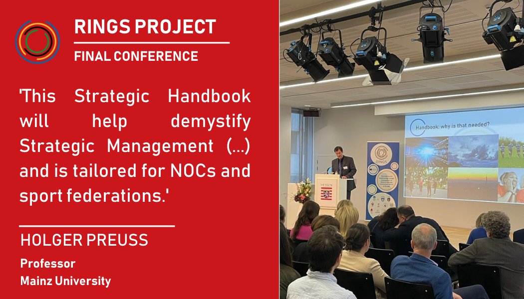 EOCEUOffice's tweet photo. Holger Preuss, Professor at the University of Mainz @uni_mainz, presented one of the tools developed under the #RINGSProject: the Handbook on Strategic Management. https://t.co/1Lo8yKuFel