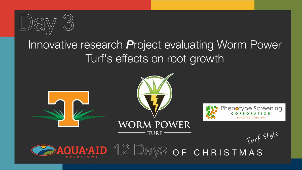 Solutions4Turf's tweet image. On the 3rd day of Christmas my #SolutionsTeam gave to me, an innovative research collaboration with @UTTurfgrass #Proving the effects of @WormPowerTurf on #turfgrass root systems. #ResearchBacked #SolutionsPeople #Turfmas
 bit.ly/3h0qt29