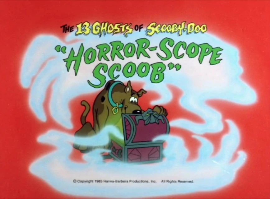 ScoobyandCam's tweet photo. Happy 37th Anniversary to “Horror-Scope Scoob”. This is episode 13, season 1 of “The 13 Ghosts of Scooby-Doo!”. This episode aired on December 7th, 1985 on ABC.
#ScoobyDoo #13GhostsofScoobyDoo #Daphne #FlimFlam #ScrappyDoo #Shaggy #VincentVanGhoul #ChestofDemons #RedVan #Zimbulu https://t.co/878PoCcfMp