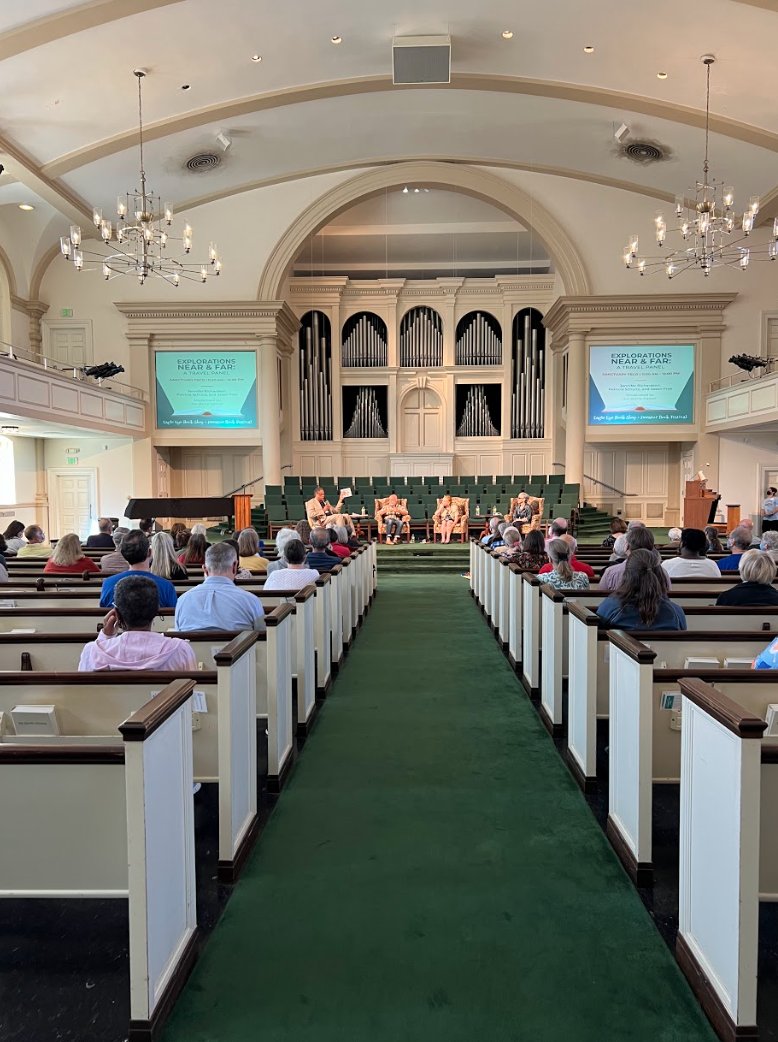 DecaturBookFest's tweet photo. Thank you to First Baptist Church Decatur for being such long time sponsors of the Decatur Book Festival.
We're honored to be able to host DBF in this amazing space year after year.
#DBF2022 #DBF #decaturbookfestival #bookfestival #atlantafestival #decatur #decaturga https://t.co/dH8IMurlFM