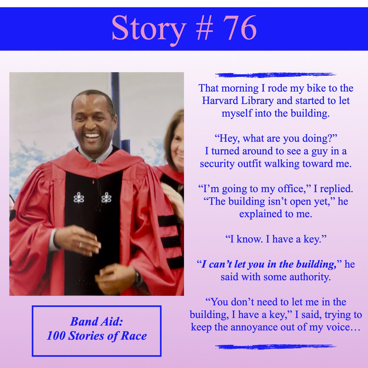 DrStevenEHarris's tweet photo. #100stories #bandaid 
Even at Harvard...  Get the rest of the story and 99 more at:  https://t.co/Hfj0NmF6ks https://t.co/nWFZwEbF84