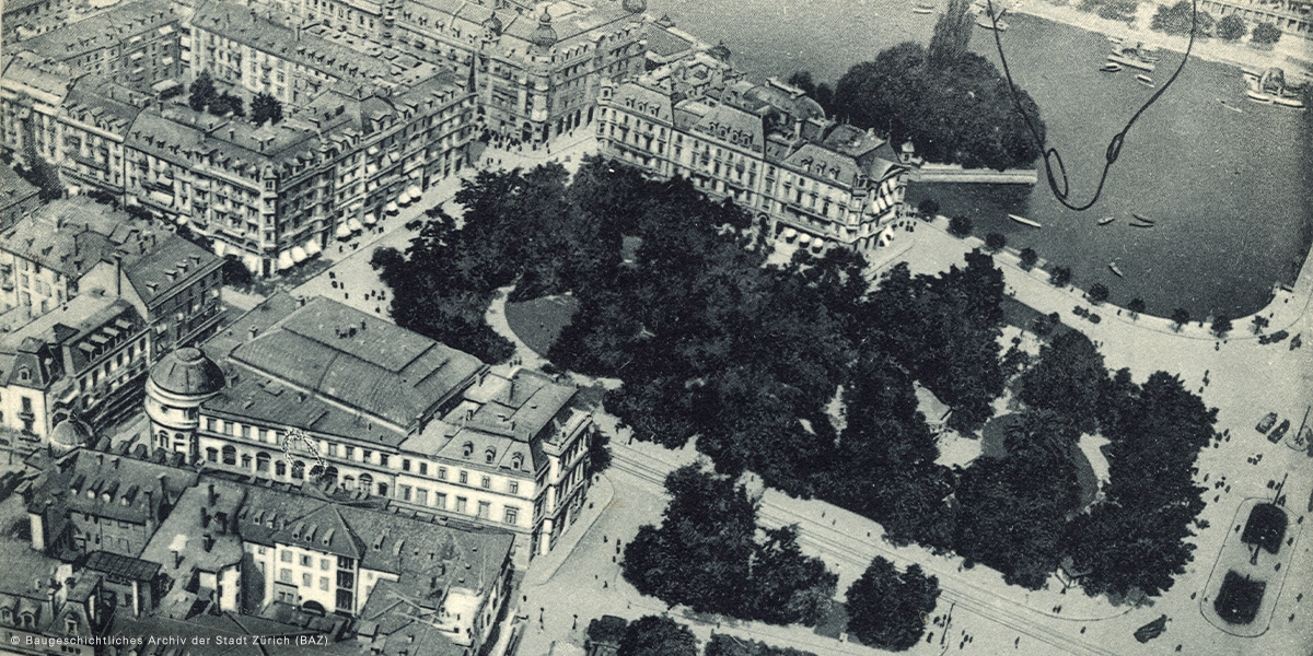 SNB_BNS's tweet photo. 100 Jahre Hauptgebäude der SNB in Zürich: Im März 1919 erteilte die Stadt Zürich die Baubewilligung für den Neubau am nördlichen Streifen der Stadthausanlagen beim Bürkliplatz. Das Buch zum Jubiläum ist hier erhältlich (in DE / EN): https://t.co/Gq9hXffceb https://t.co/qZp2mwmyHR