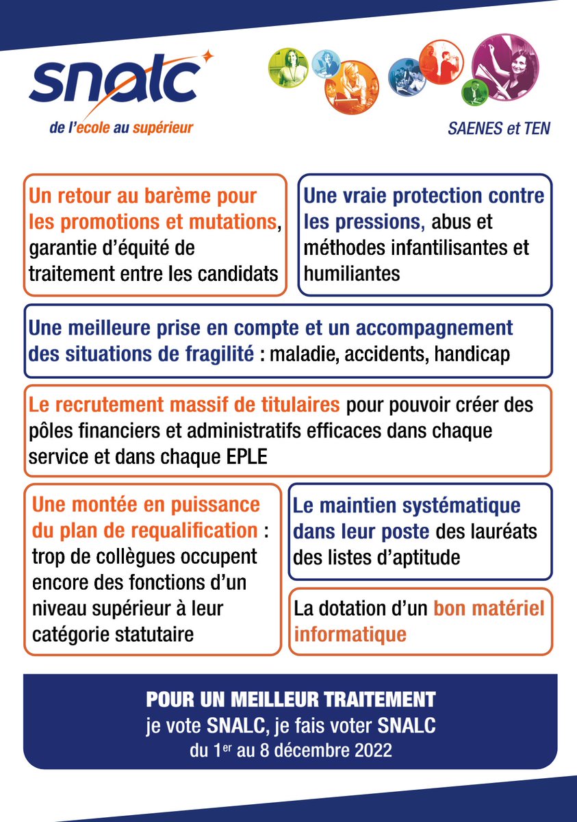 SNALC_National's tweet photo. J-1 avant la fin des #ElecPro2022 Pour un meilleur traitement, je vote SNALC, je fais voter SNALC jusqu'au 8 décembre 2022 https://t.co/K5xLAq3Bs2 https://t.co/Ogpru87s4d