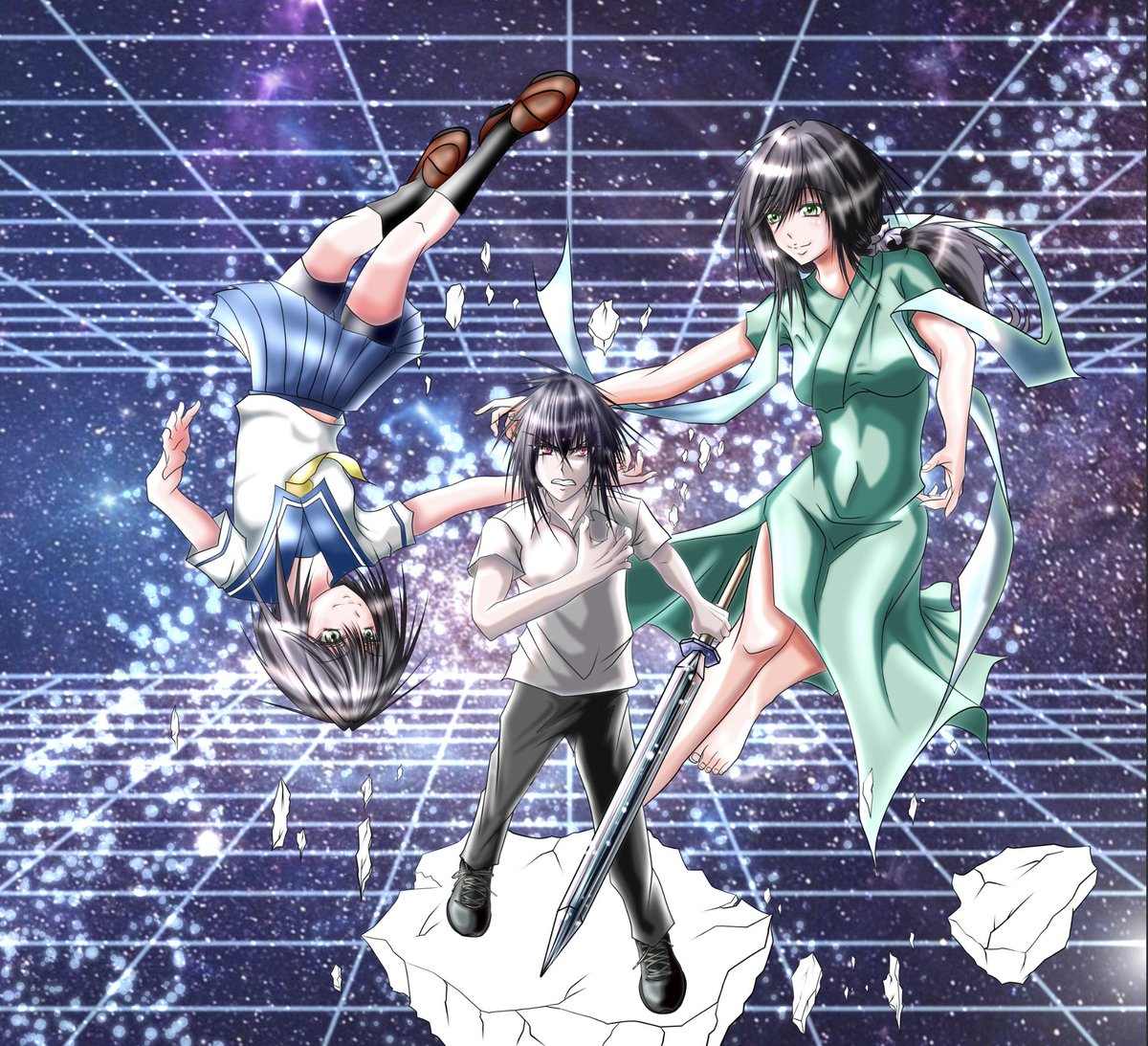 二歩のTwitterイラスト検索結果(古い順)。