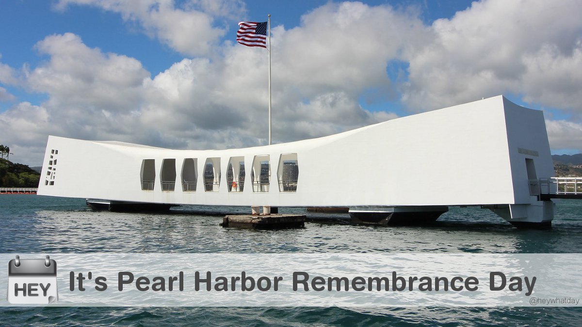 It's National Pearl Harbor Remembrance Day! 
#NationalPearlHarborRemembranceDay #PearlHarborRemembranceDay #PearlHarborDay