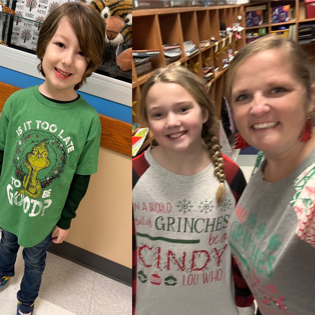 MrsLeckroneCE's tweet photo. “In a world full of Grinches, be a Cindy Lou”. Happy Grinch Day! @CenLeaderInMe https://t.co/XTsB6MvlyJ