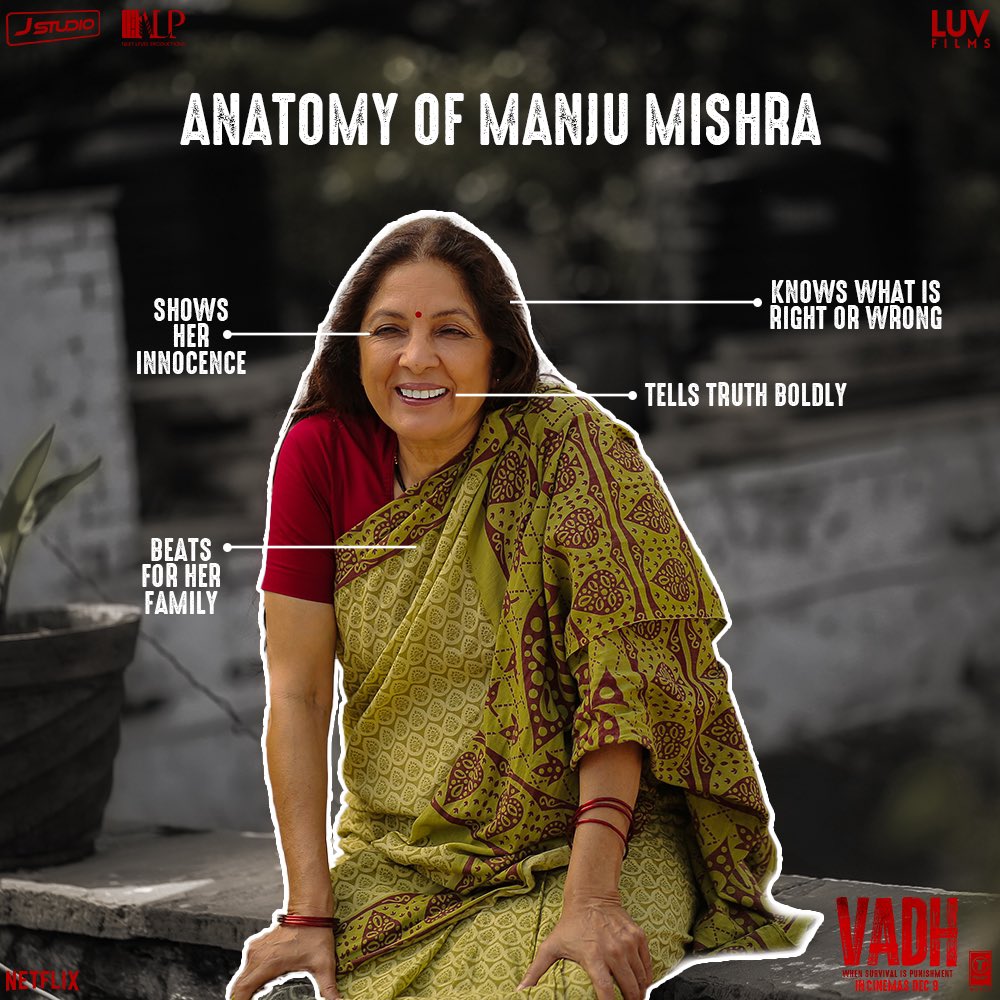 Shambhunath is built differently in the skin of the ordinary. Will he be able to escape from the chaos?

Manju Mishra, a brave-hearted wife, has the key to all the locked secrets.🤫🔐

#AnyaayKaVadh
#Vadh in cinemas from 9 December.

#AnyaayKaVadh #sanjaimishra #Neenagupta