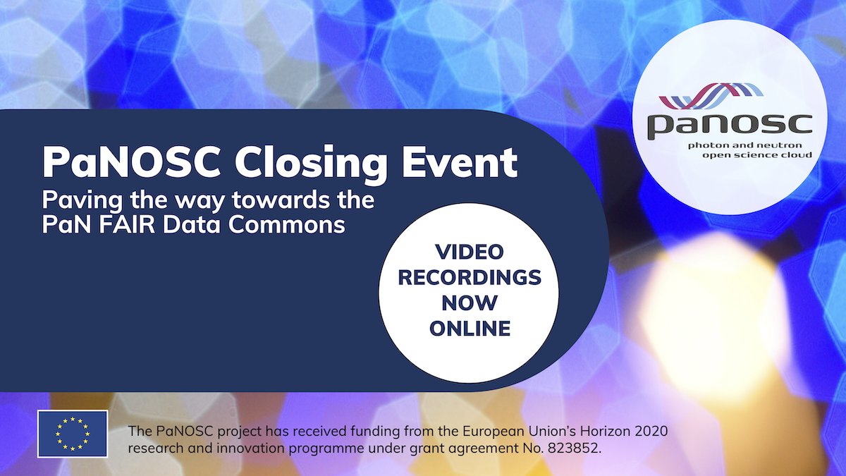 Have you missed our PaNOSC closing event? 
No worries, the video recordings are now online! 
Find them here, together with the presentations from all contributors: bit.ly/3BhoWLW